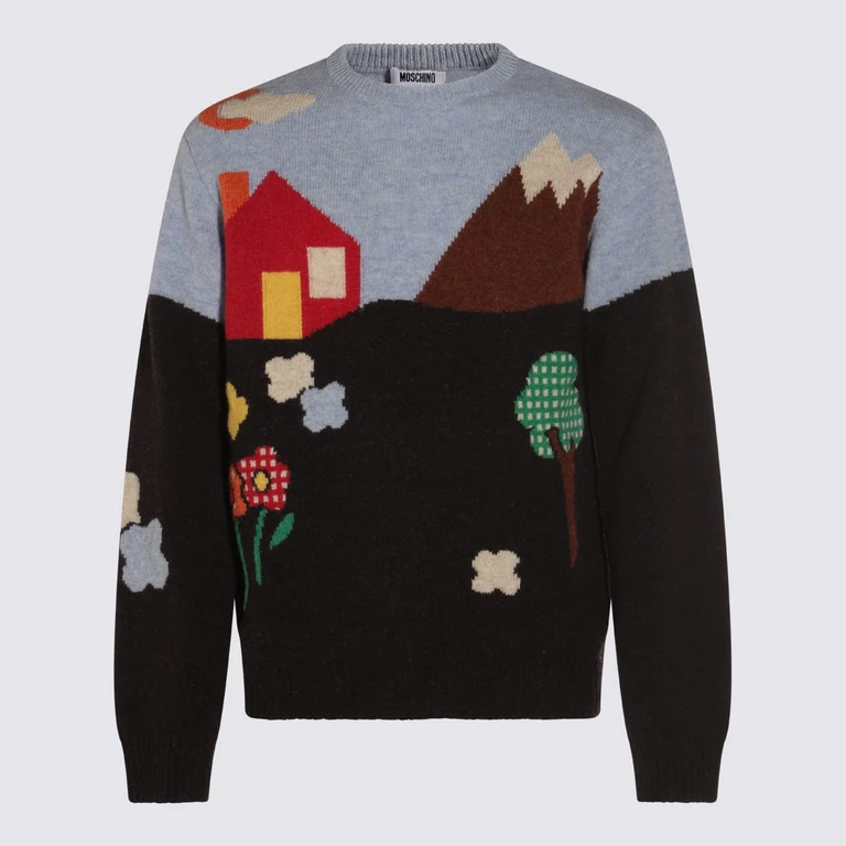 Moschino Multicolor Wool Knitwear
