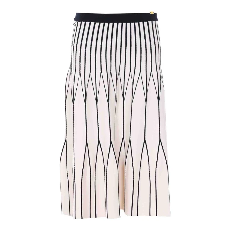Elisabetta Franchi Jupe Midi - Blanc