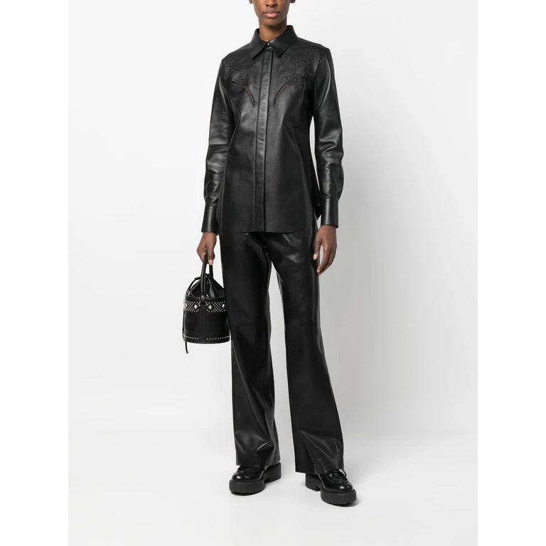 Chloè Shirts Black Lamb Skin - Women
