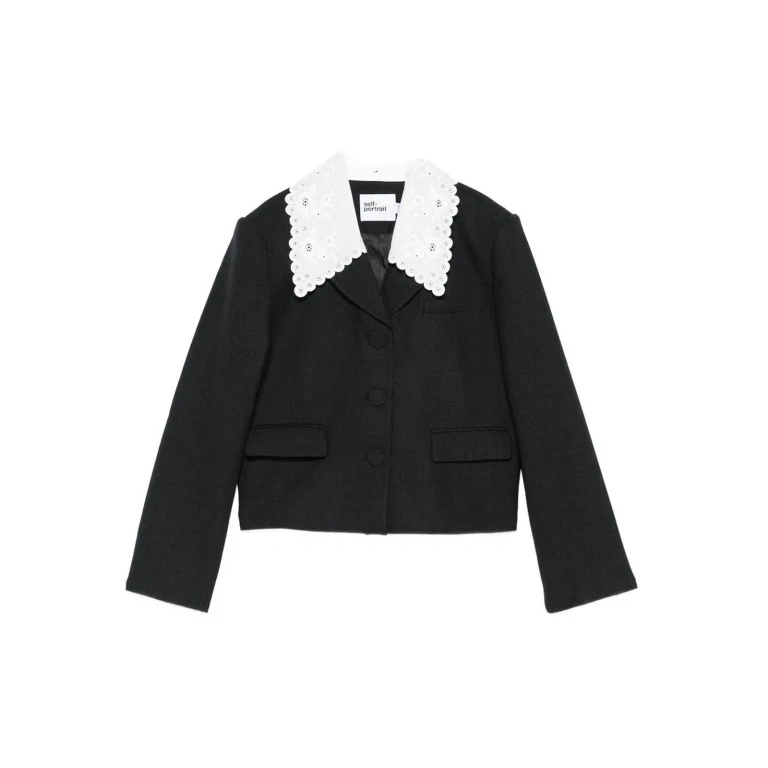 Self Portrait Veste Casual - Gris