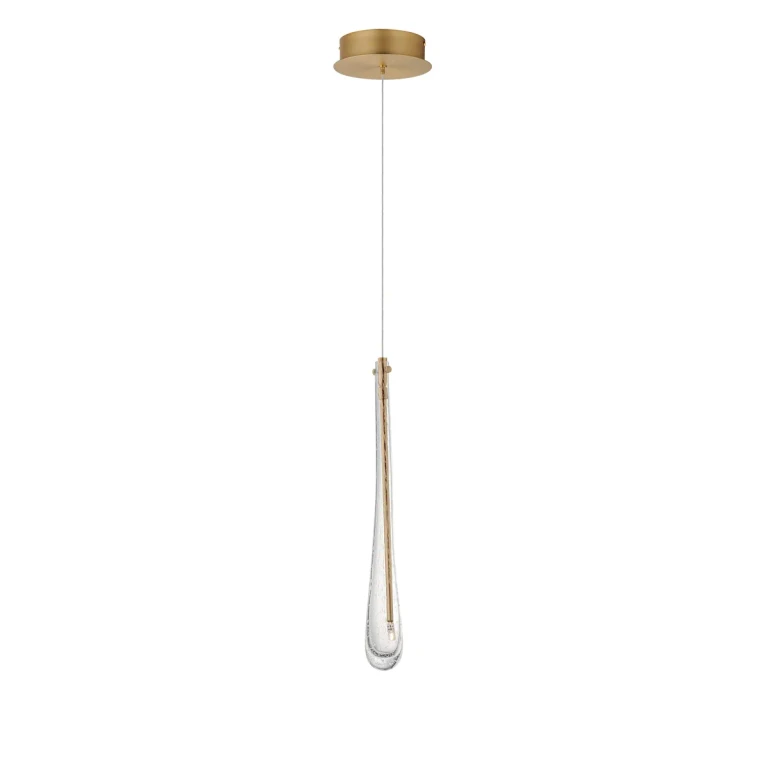 Gold LED Pendant from the Stillo Collection