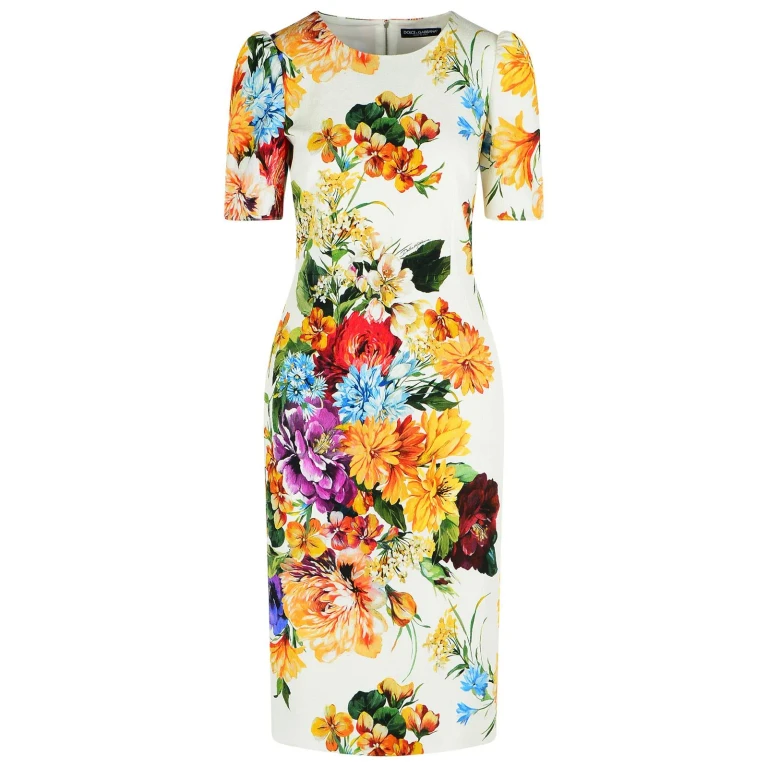 Dolce & Gabbana Bouquet Print cretonne Dress