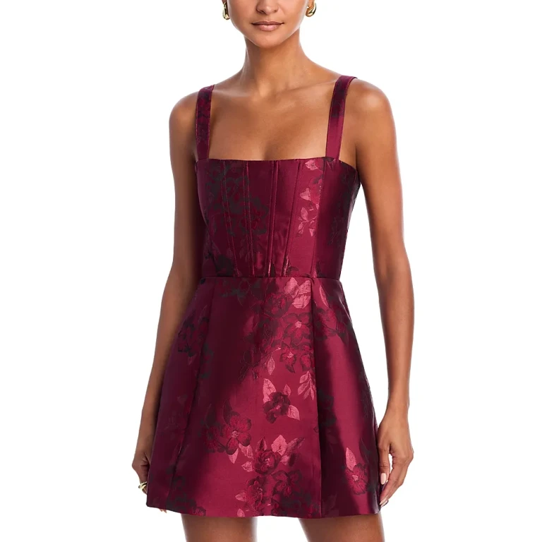 V. Chapman Kimmy Baroque Floral Dress