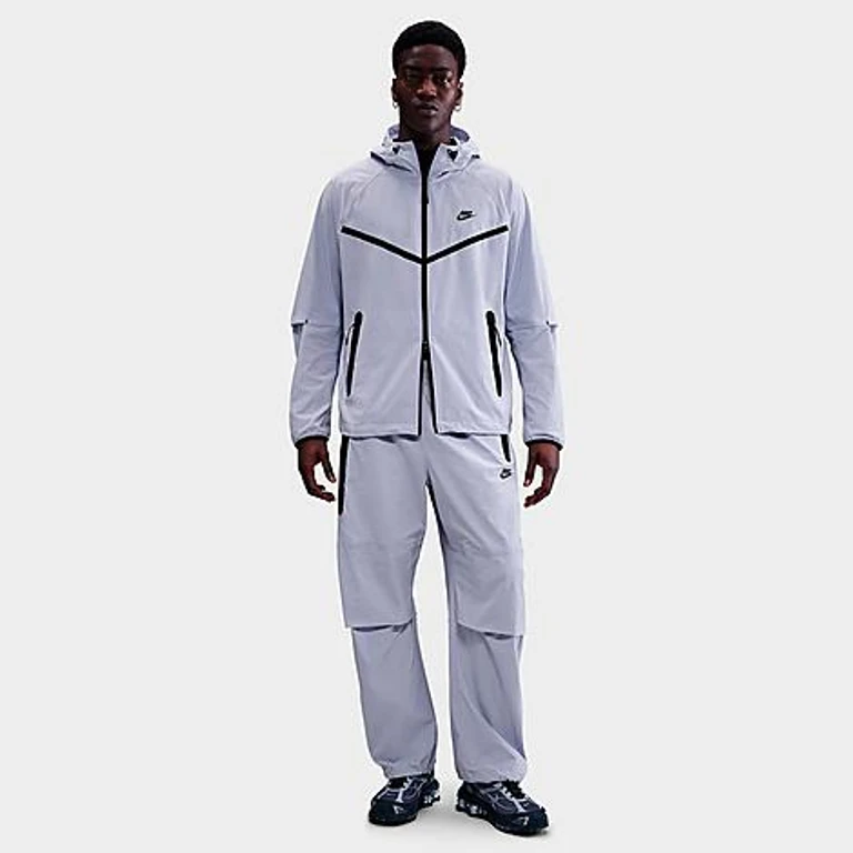 Nike Men's Tech Woven Oversized Pants in Ghost/Ghost/Black Size: XS
