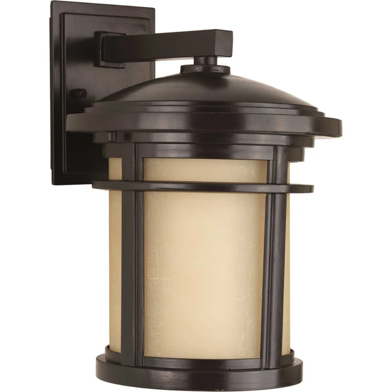 Antique Bronze One Light Wall Lantern from the Wish Collection