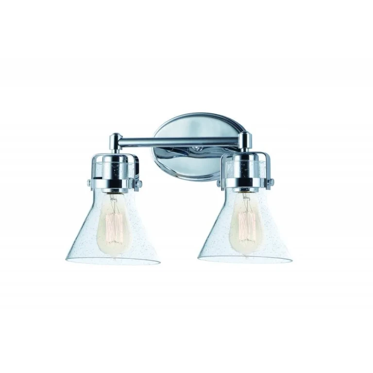 Seafarer 2-Light Bathroom Vanity Light in Polished Chrome