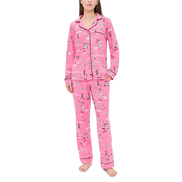BedHead PJs Two-Piece Pajama Set Putting Pink L