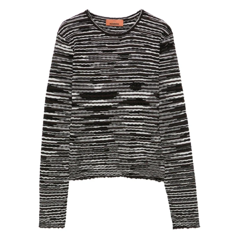 Missoni Pull Col Rond - Marron