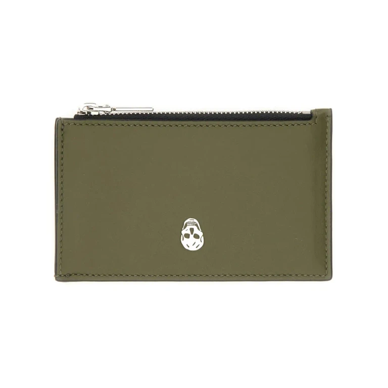 Alexander McQueen Magnetic Card Holder skull