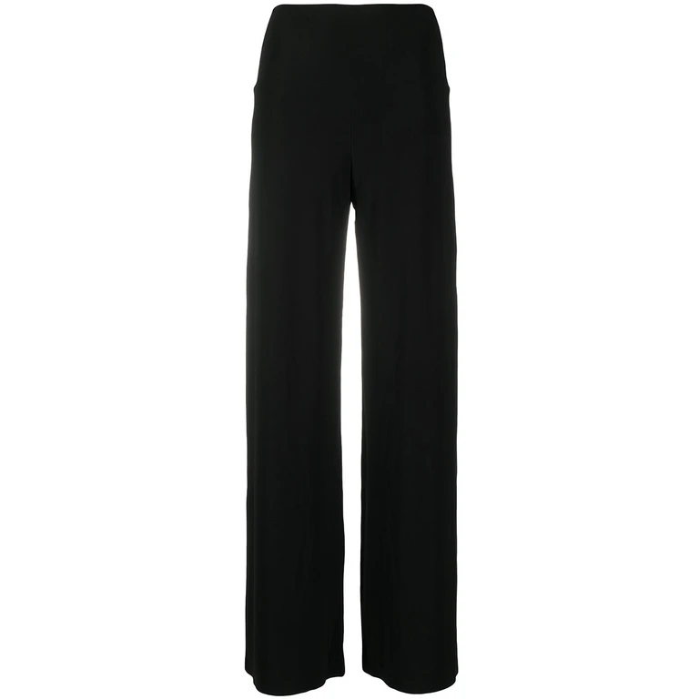 Norma Kamali Trousers Black Polyester - Women