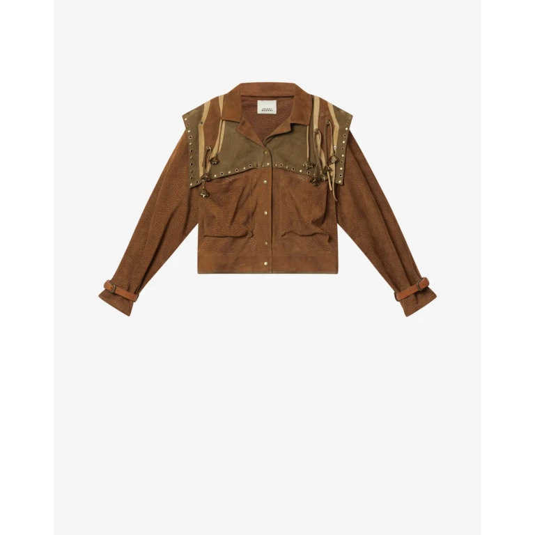 Veste En Cuir Kayae - Femme - Bronze - Taille 34 - Isabel Marant