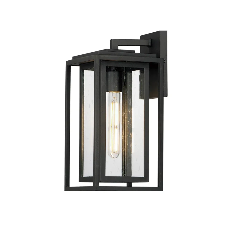 Black One Light Outdoor Wall Sconce from the Cabana Collection