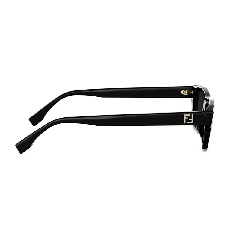 Fendi FE40199I FF Squared 01A Nero Acetate Occhiali Da Sole - Men
