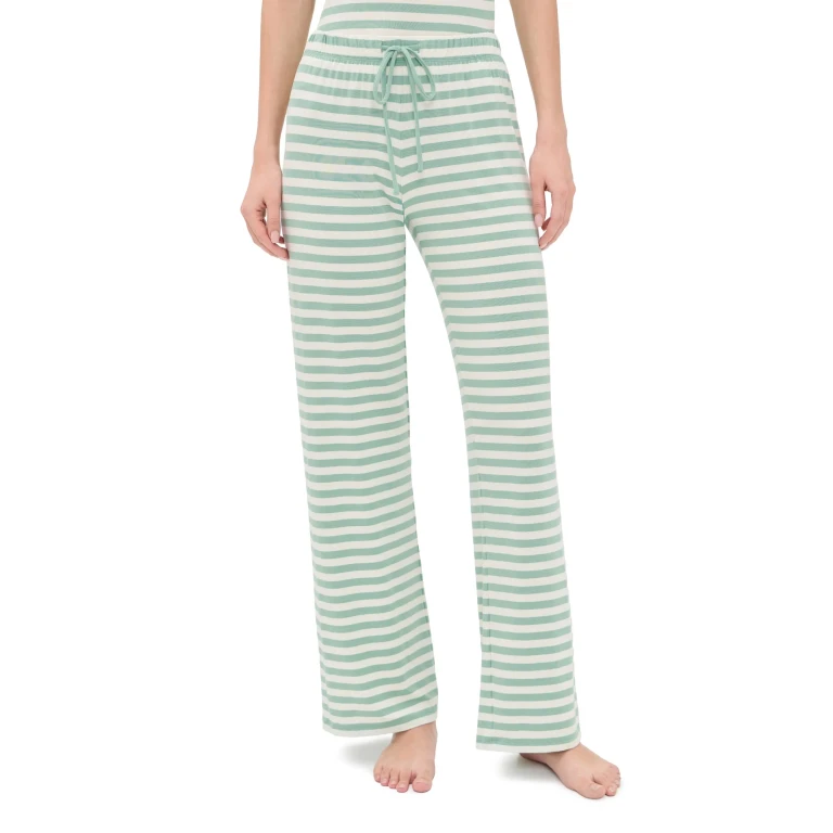 Z Supply So Sweet Stripe Pants Crystal Green XS