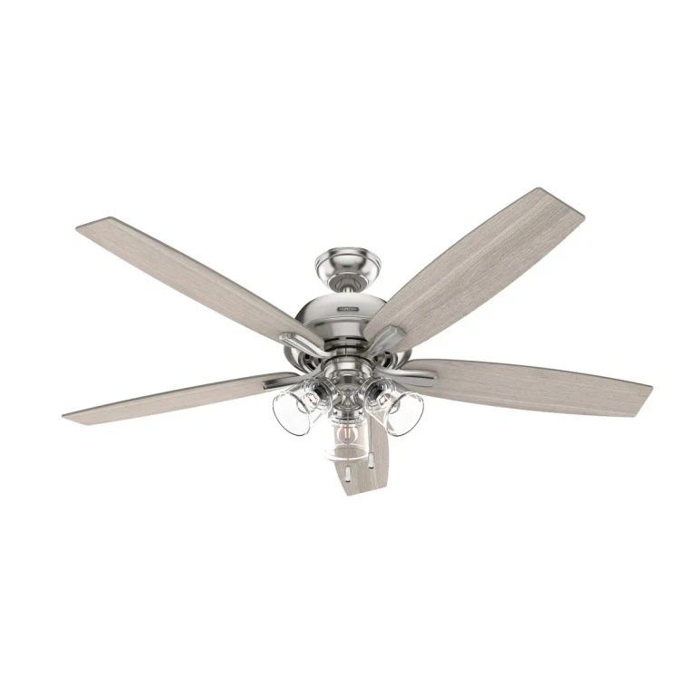 Brushed Nickel 60"Ceiling Fan from the Dondra Collection