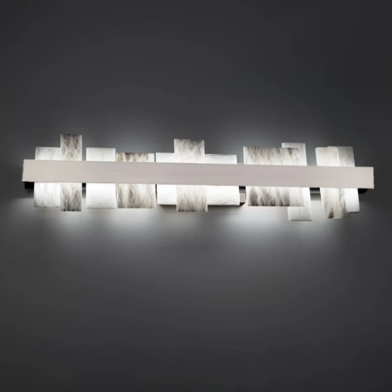 Brushed Nickel LED Bath Light from the Acropolis Collection