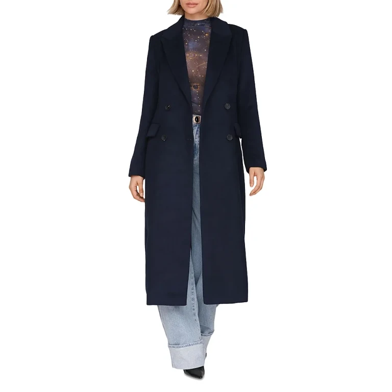 Avec Les Filles Tailored Double Breasted Coat