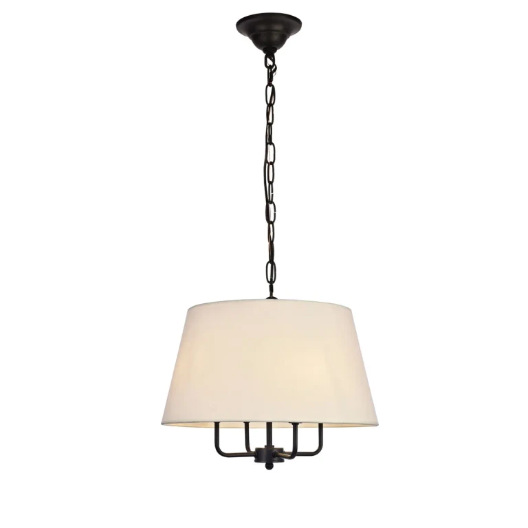 Black Four Light Pendant from the Maple Collection
