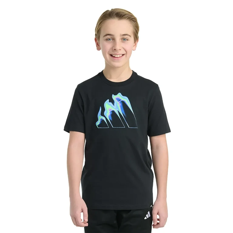 Adidas Boys' Short Sleeved Flame Logo Graphic Tee - Big Kid