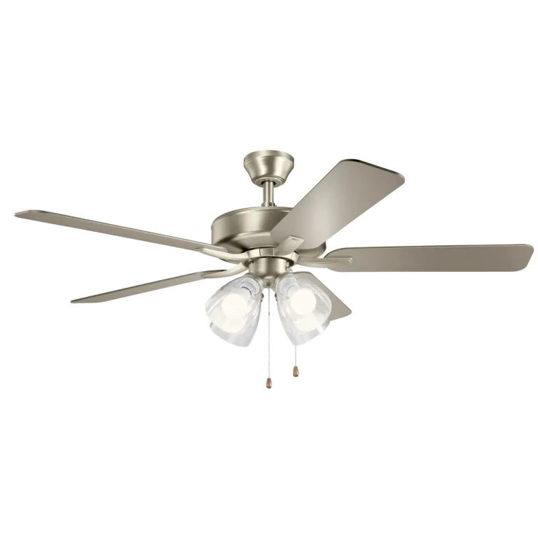 Basics Pro Premier 4-Light 52" Indoor Ceiling Fan in Brushed Nickel