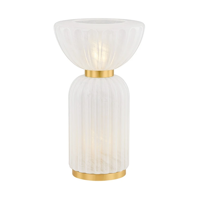 Aged Brass Table Lamp from the Cordelia Collection