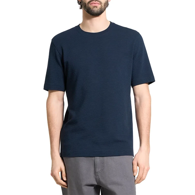 Theory Delroy in Studio T Jacquard Relaxed Fit Tee