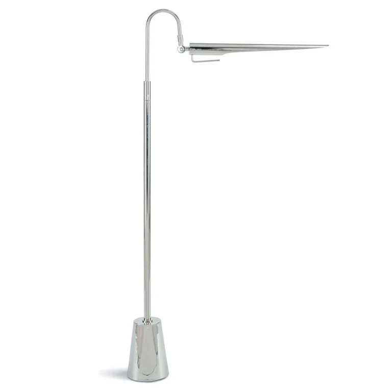 Polished Nickel Floor Lamp from the Raven Collection