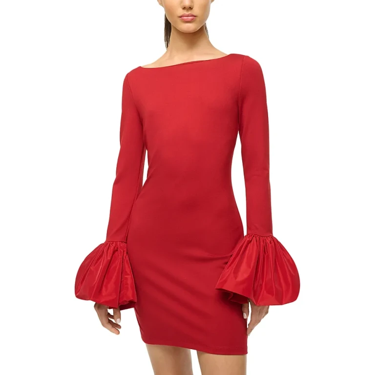 Staud Hawthorne Bell Cuff Dress