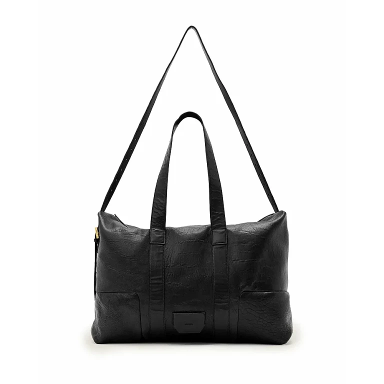 Allsaints Ares Large Grained Leather Holdall Tote