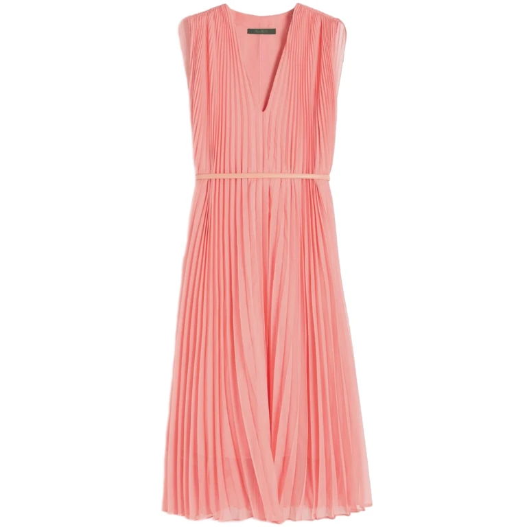 Max Mara Pianoforte Mxecapsul Pink & Purple Abito - Women