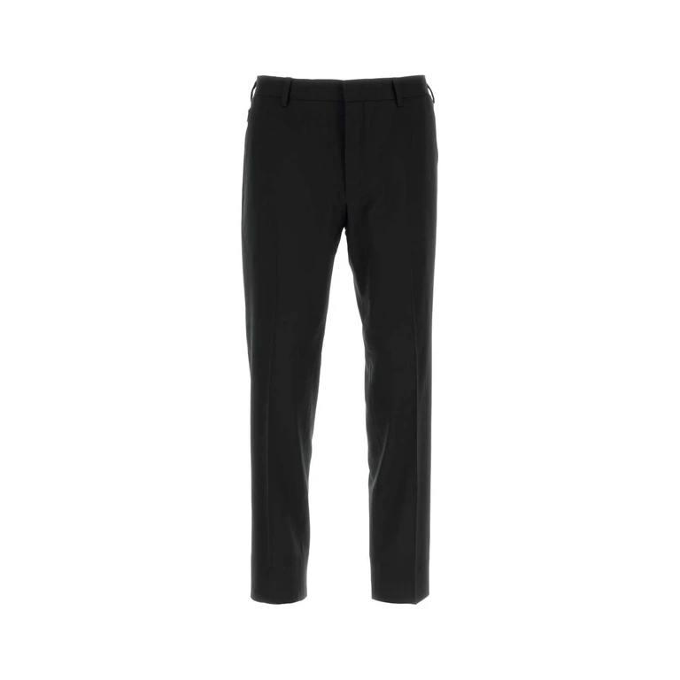 Prada Black Stretch Wool Pant Nero Eawv Pantaloni - Men