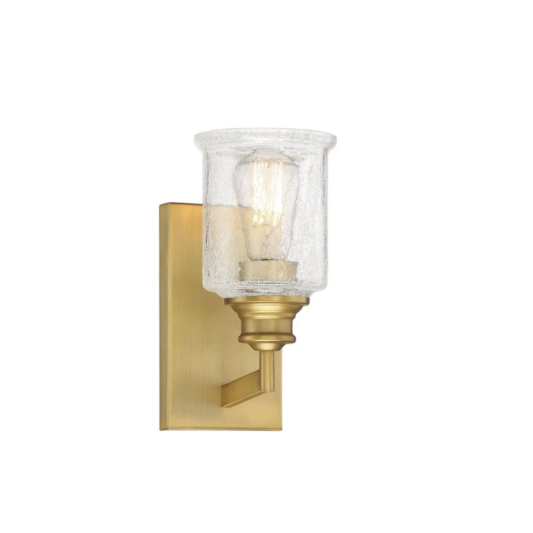 Savoy House Hampton Bathroom Wall Sconce in Warm Brass - 9-1972-1-322