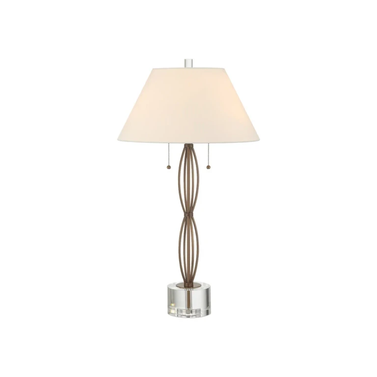 Antique Brass Clear Table Lamp from the Mizner Table Lamp Collection
