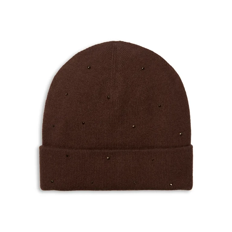 Cashmere Jersey Knit Cuffed Beanie