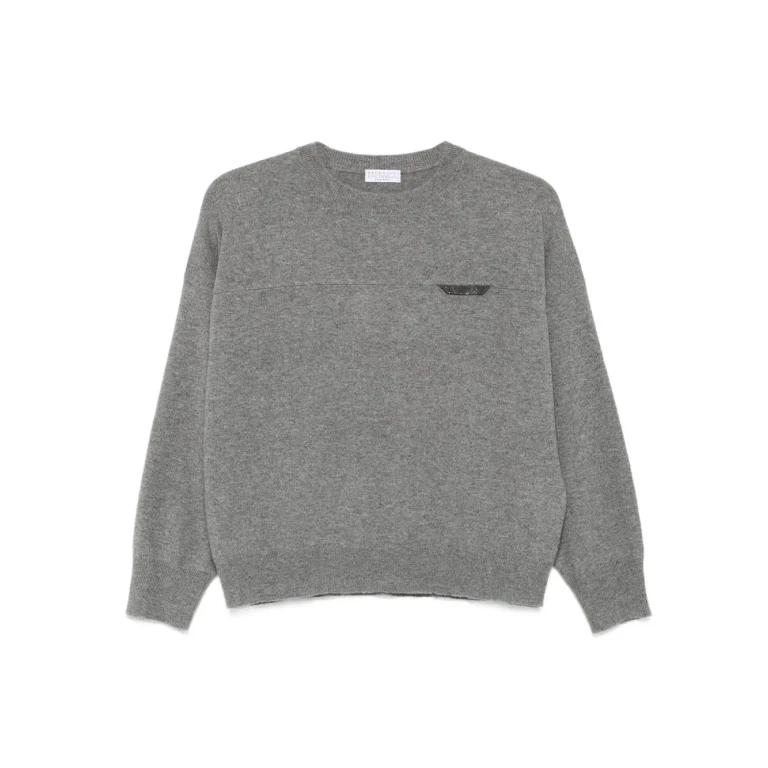 Brunello Cucinelli Crewneck Sweater With Details