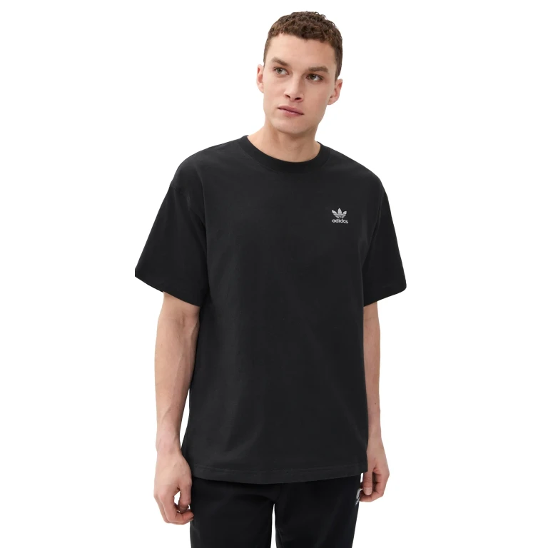 adidas Trefoil Essentials Oversized Tee Black M