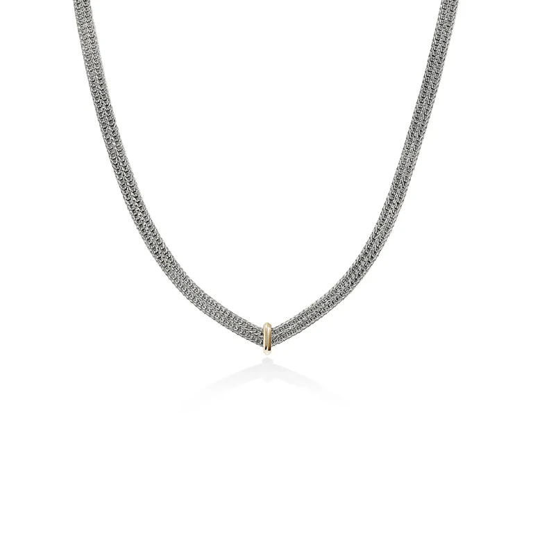 John Hardy Sterling Silver & 14K Yellow Gold Icon Link Necklace, 16