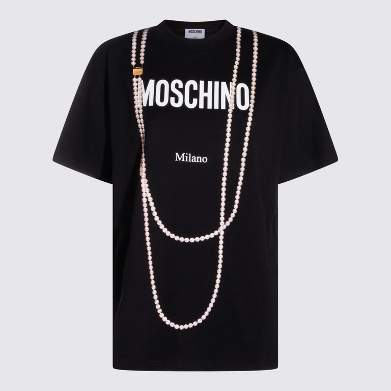 Moschino T-shirts and Polos Black _100 % Co - Women