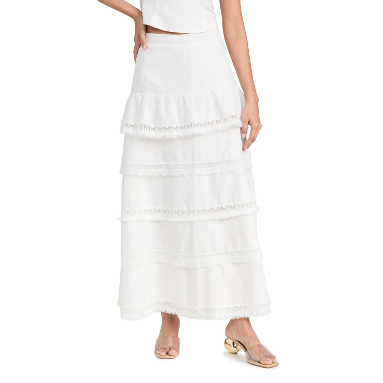 Peixoto Adina Skirt White L