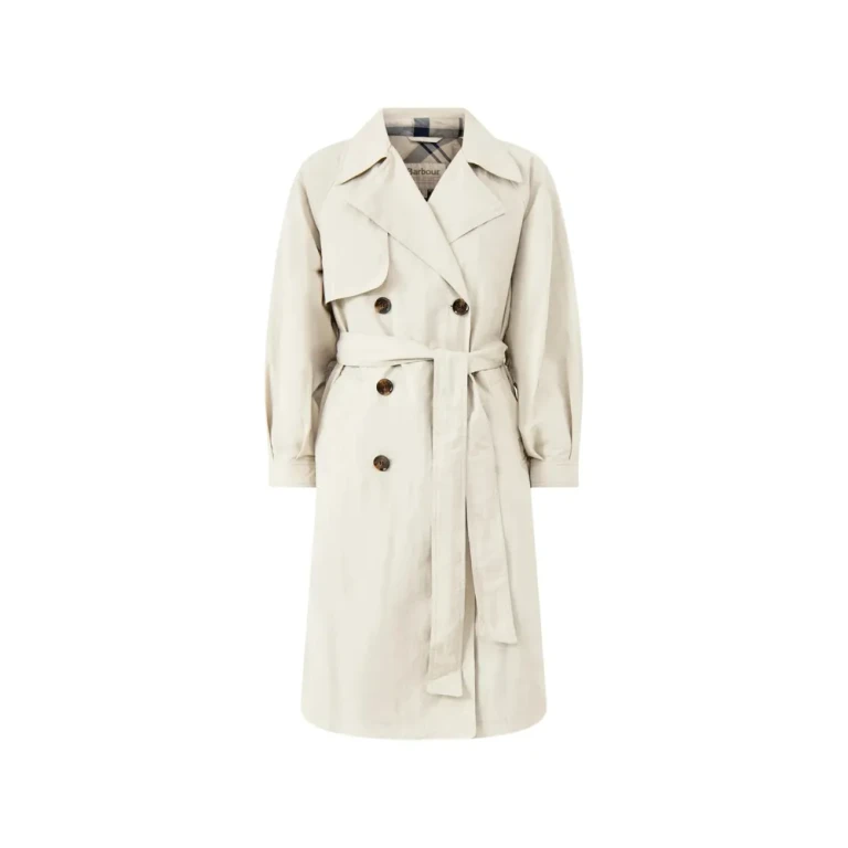 Barbour Layla Double-breasted Belted Trench Coat