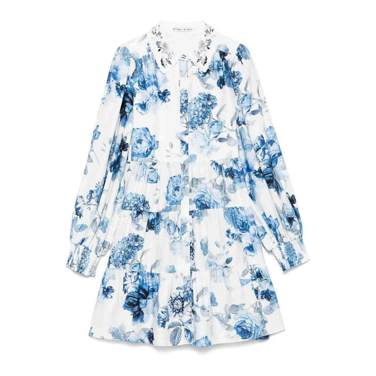 Alice+Olivia Robe Courte - Bleu