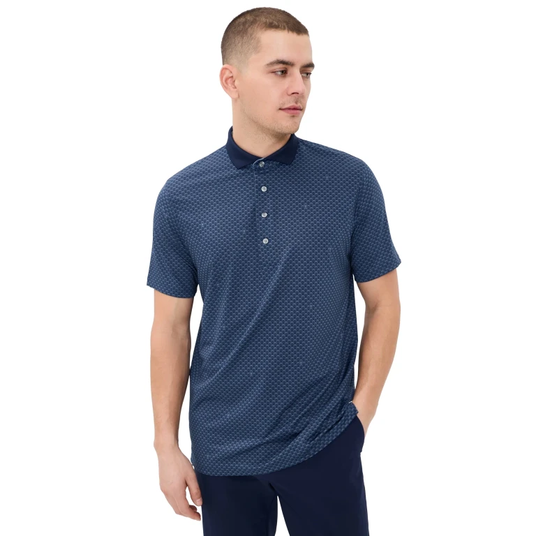 Greyson Ponderous Wolf Polo Maltese Blue XXL