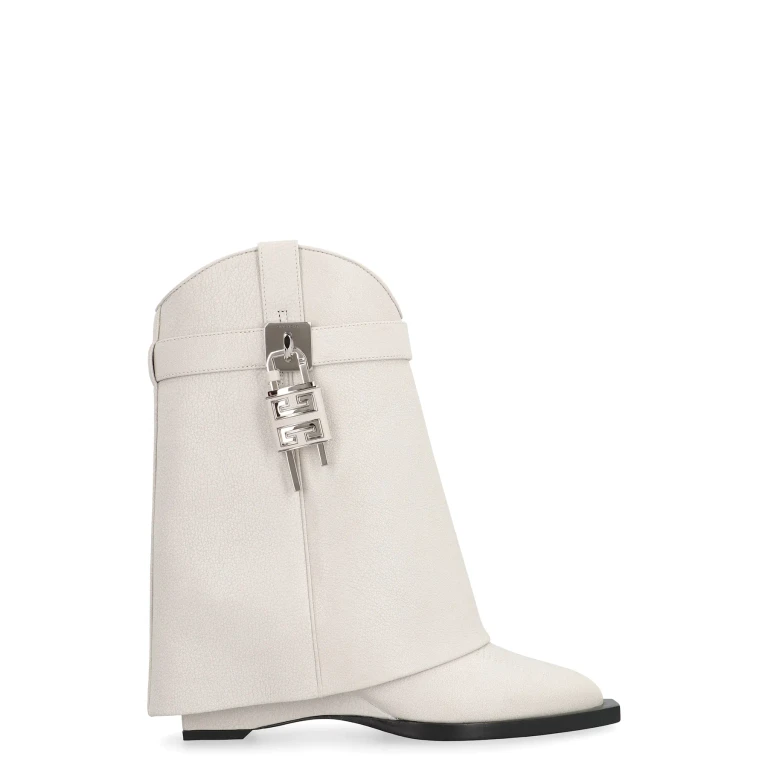 ジバンシィ レザー シャーク アンクルブーツ レディース 39