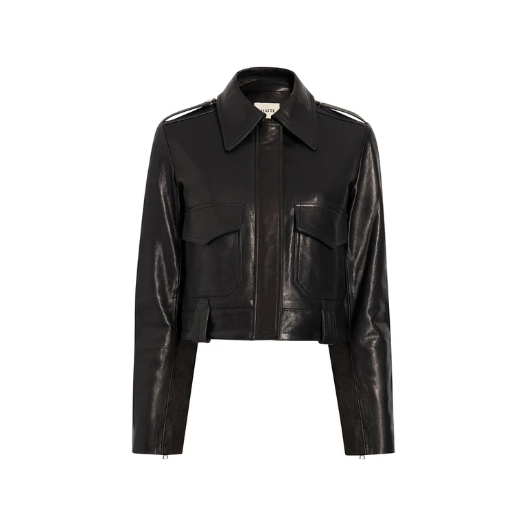 Khaite The Cordelia Leather Jacket