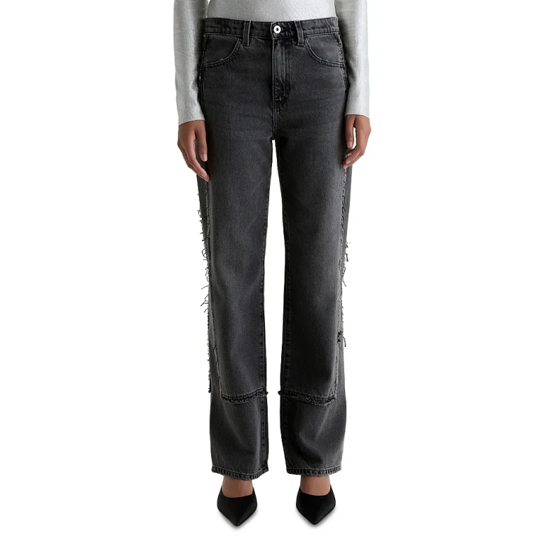 Ag Brinley Mid Rise Straight Jeans in Overnight