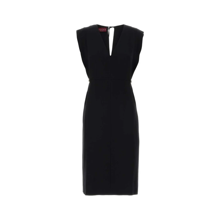 Vestido negro de crepé Givenchy