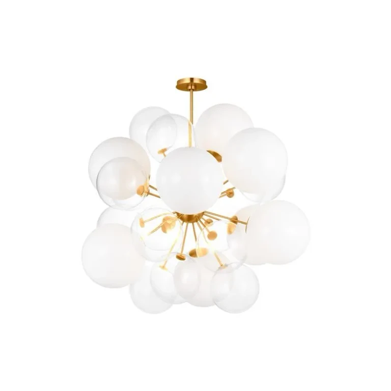 Burnished Brass Chandelier from the Aria Collection
