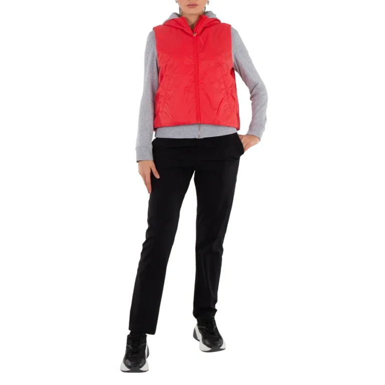 Save The Duck Jack Red Tais Hooded Vest