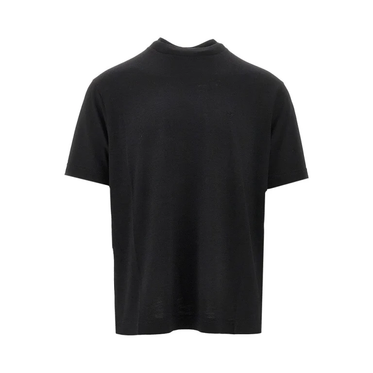 Emporio Armani Herren T-Shirt aus Wolljersey