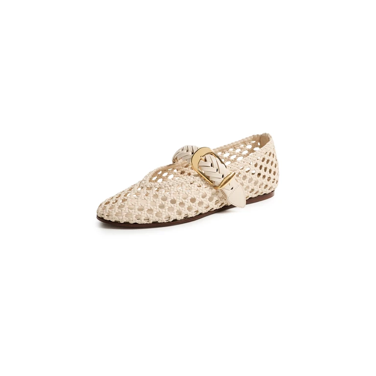 Zimmermann Alchemy Ballerina Flats Milk 38
